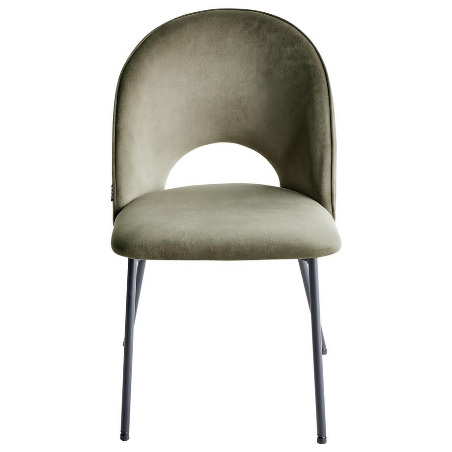 Beliani Set di 2 sedie da pranzo en Velluto Glamour COVELO  