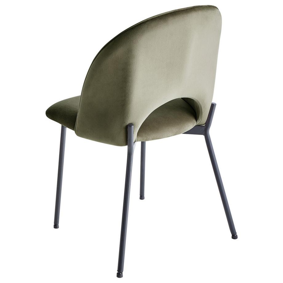 Beliani Set di 2 sedie da pranzo en Velluto Glamour COVELO  