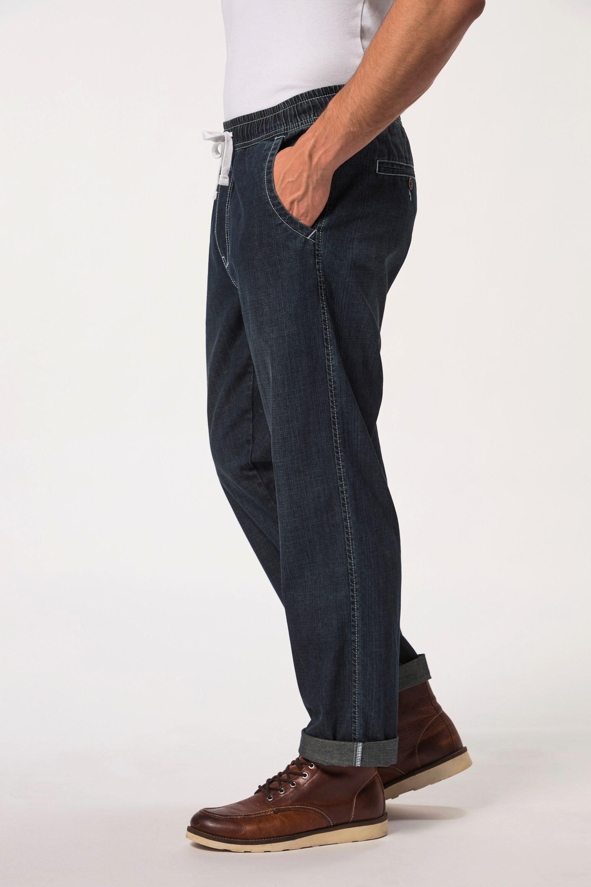 JP1880  Pantalon aspect jean. Coupe Relaxed Fit 4 poches 