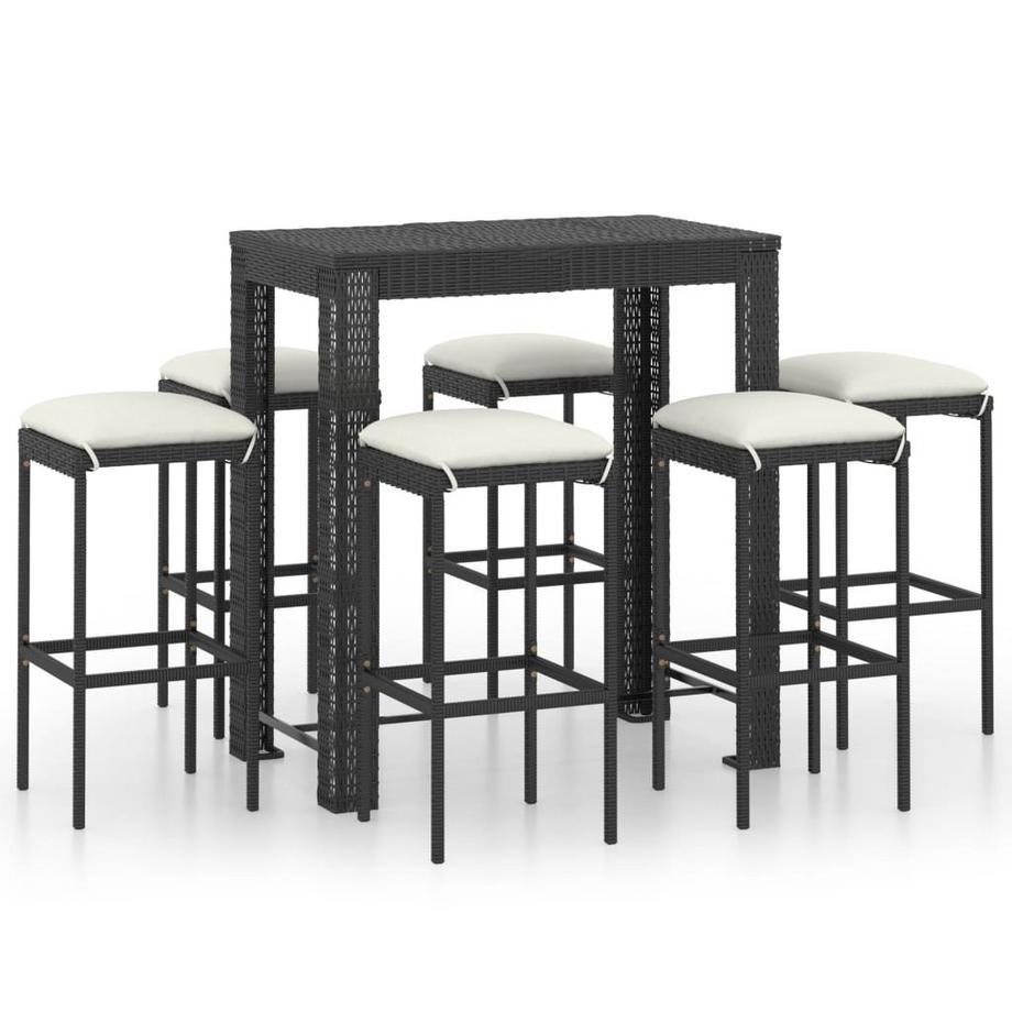Ensemble de bar de jardin rotin synthétique