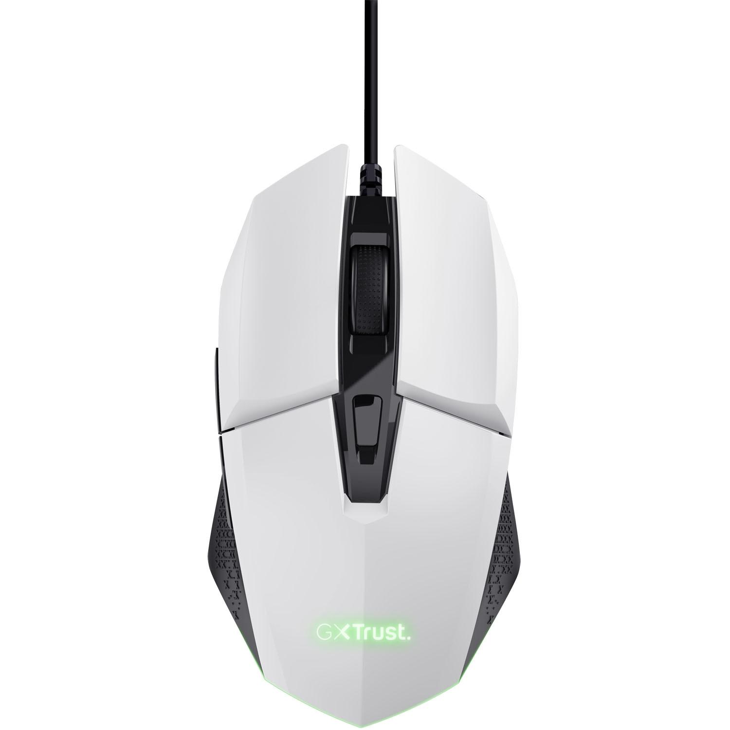 Trust  Souris de jeu lumineuse GXT 109W Felox Blanc 