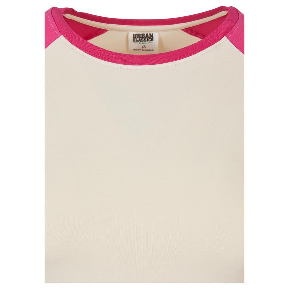 URBAN CLASSICS T-Shirt Crop Manches Longues Bio Retro Baseball  