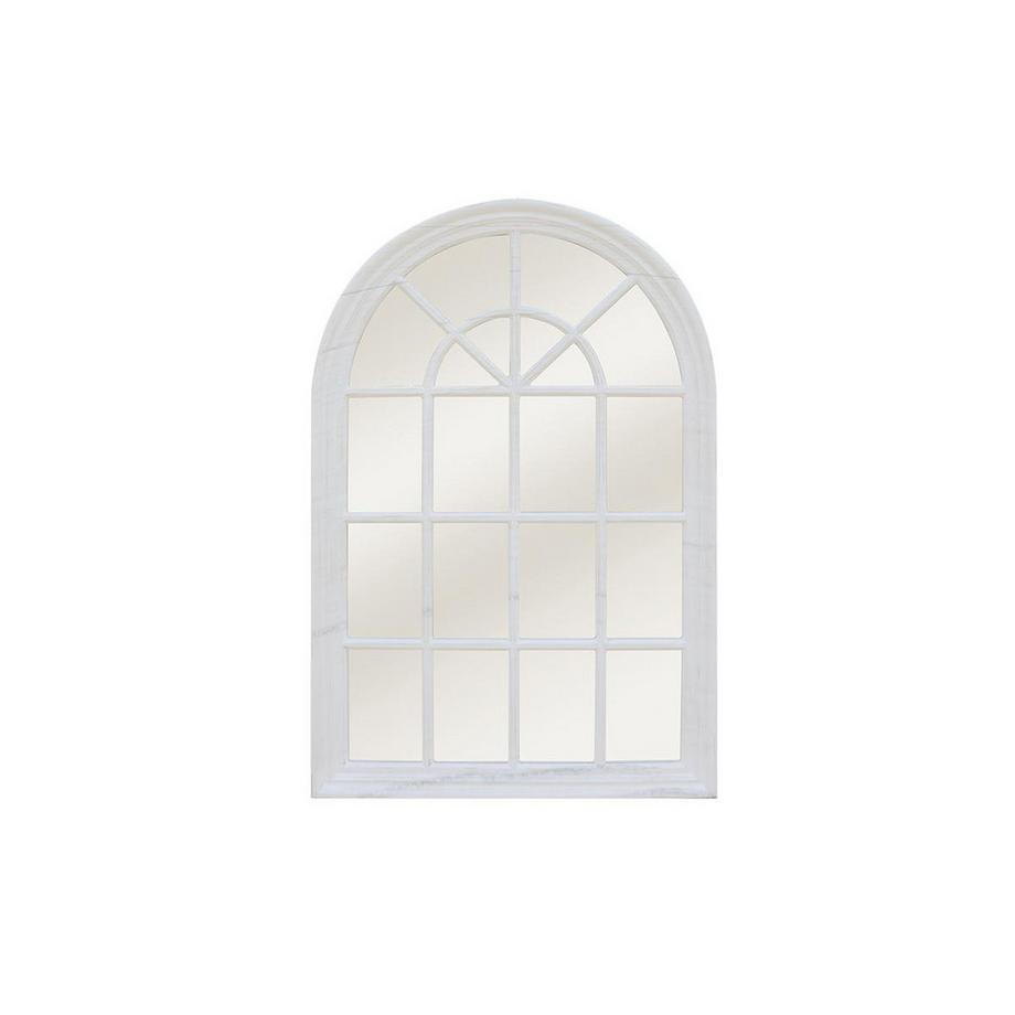 Miroir fenêtre en bois de paulownia MONTESQUIEU effet vieilli