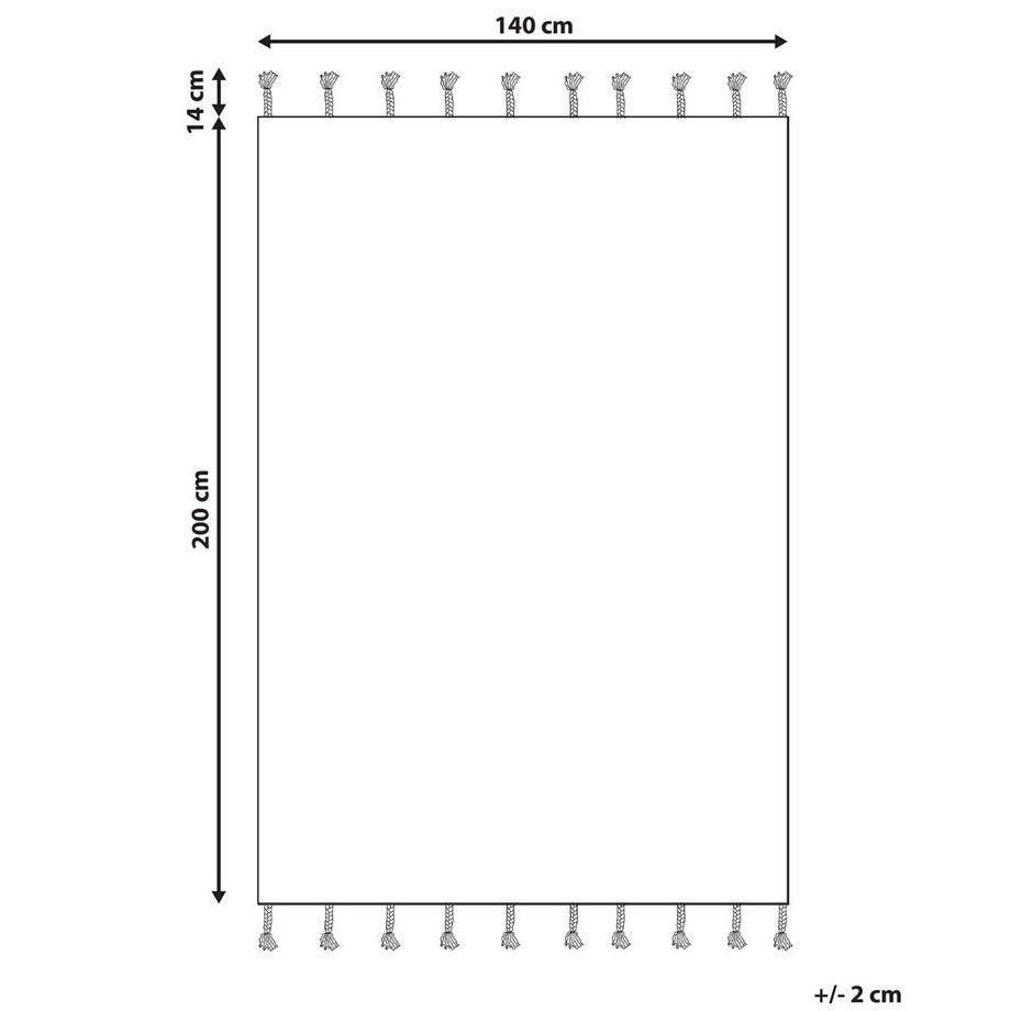 Beliani Tapis en Coton  KHOURIBGA  