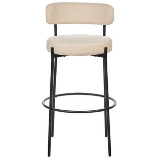 Beliani Set mit 2 Barstühlen aus Bouclé Modern ALLISON  