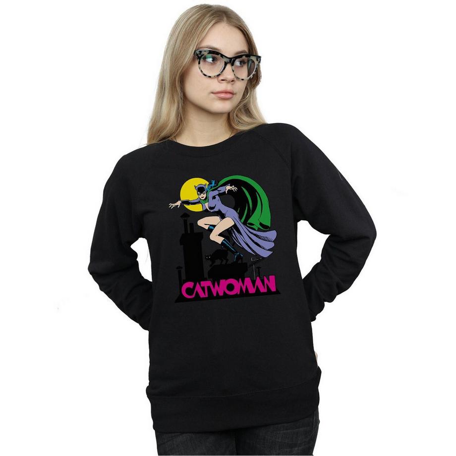 DC COMICS Catwoman Stampa Felpa Slim Fit  