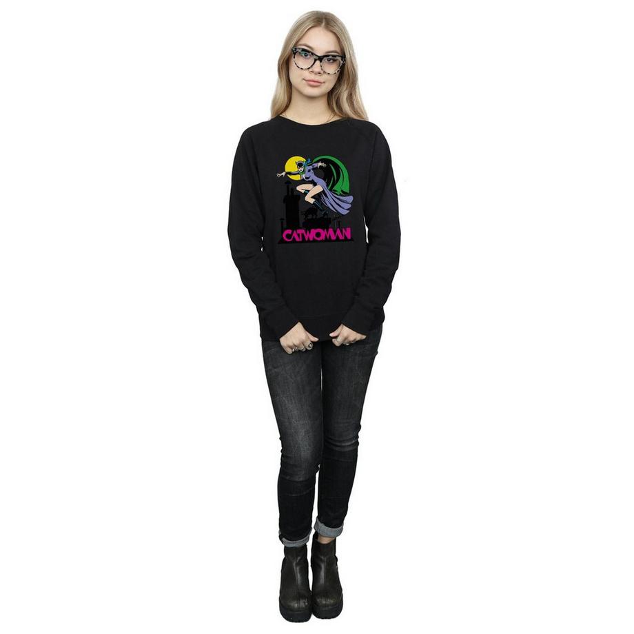 DC COMICS Catwoman Stampa Felpa Slim Fit  
