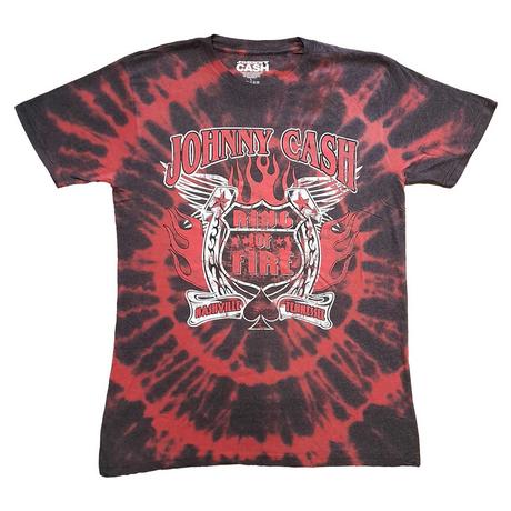 Johnny Cash Ring Of Fire Batik T-Shirt  