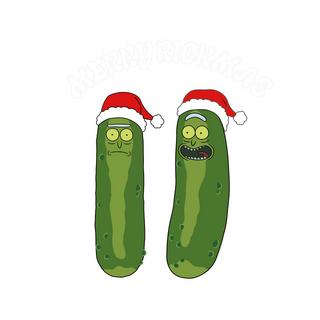 Rick And Morty Pickle Rick Merry Rickmas Weihnachtssweatshirt  