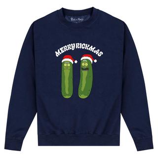 Rick And Morty Pickle Rick Merry Rickmas Weihnachtssweatshirt  