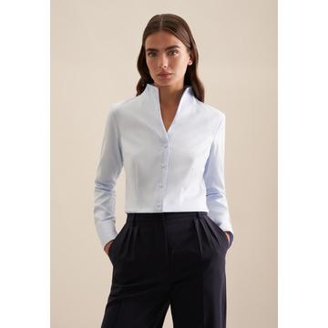 Blouse col Calice Uni Manche longue Col