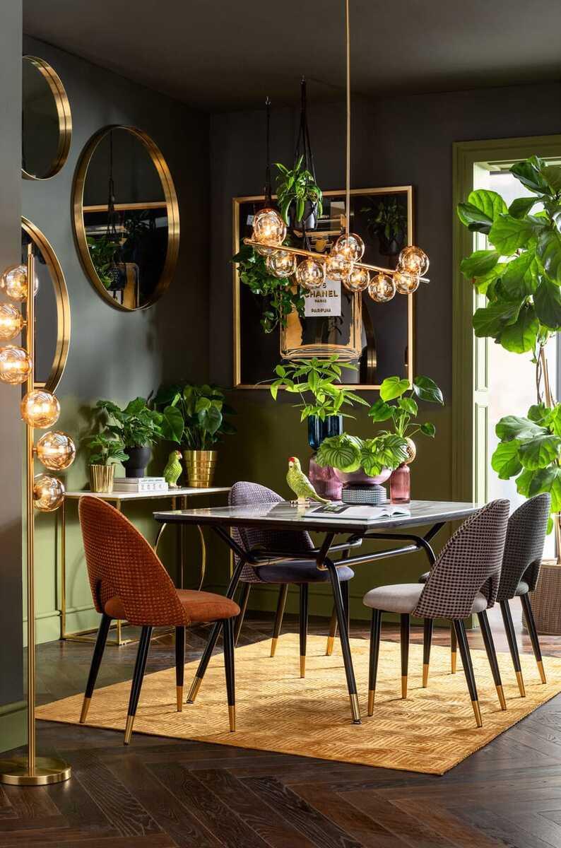 KARE Design Spiegel Curve Brass rund 100  