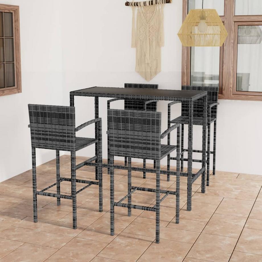 VidaXL Bar-set poly-rattan  