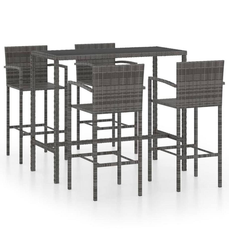 VidaXL Bar-set poly-rattan  