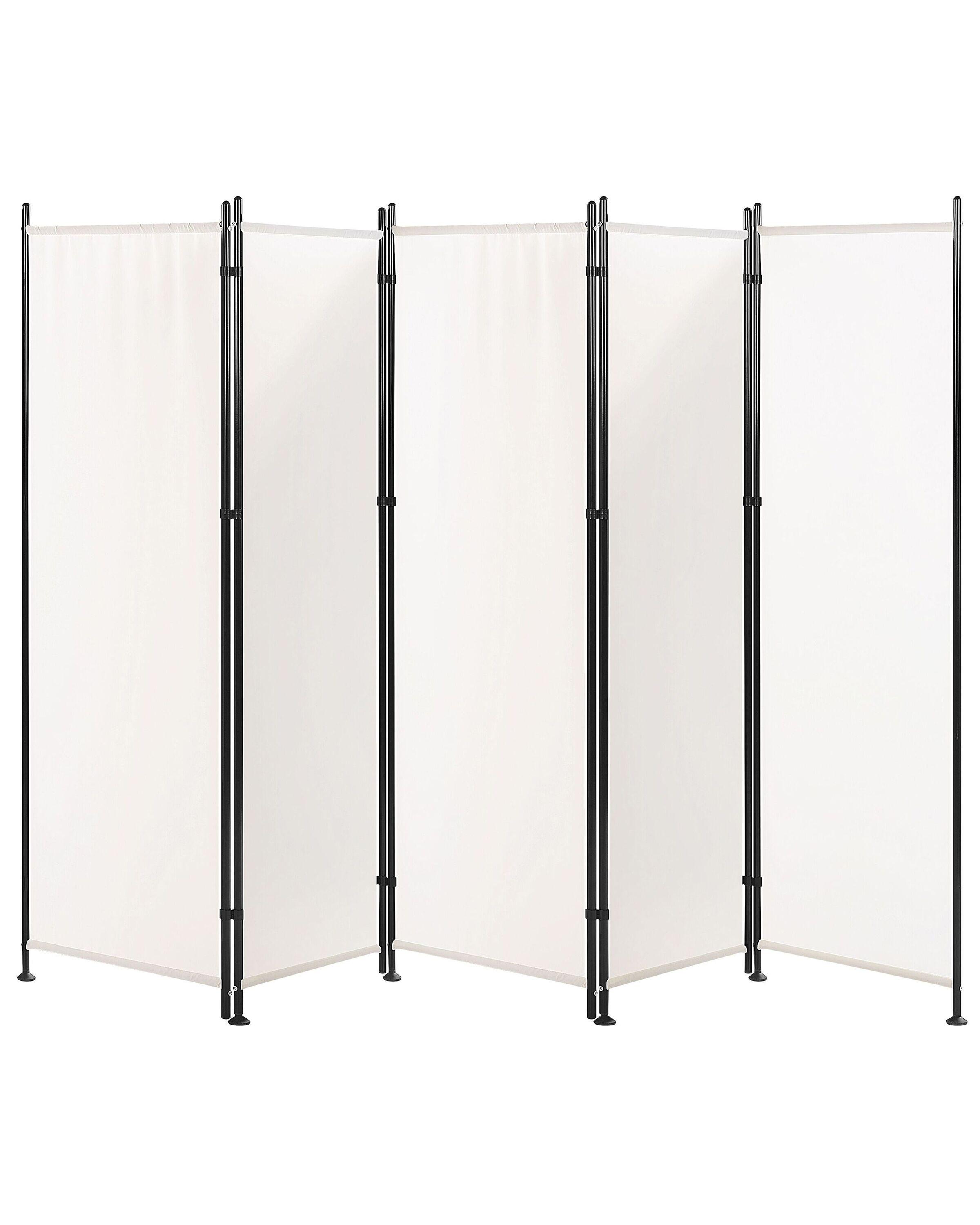 Beliani Raumteiler 5-teilig aus Stoff NARNI  