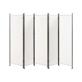 Beliani Raumteiler 5-teilig aus Stoff NARNI  