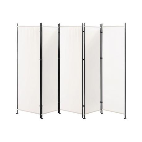 Beliani Raumteiler 5-teilig aus Stoff NARNI  