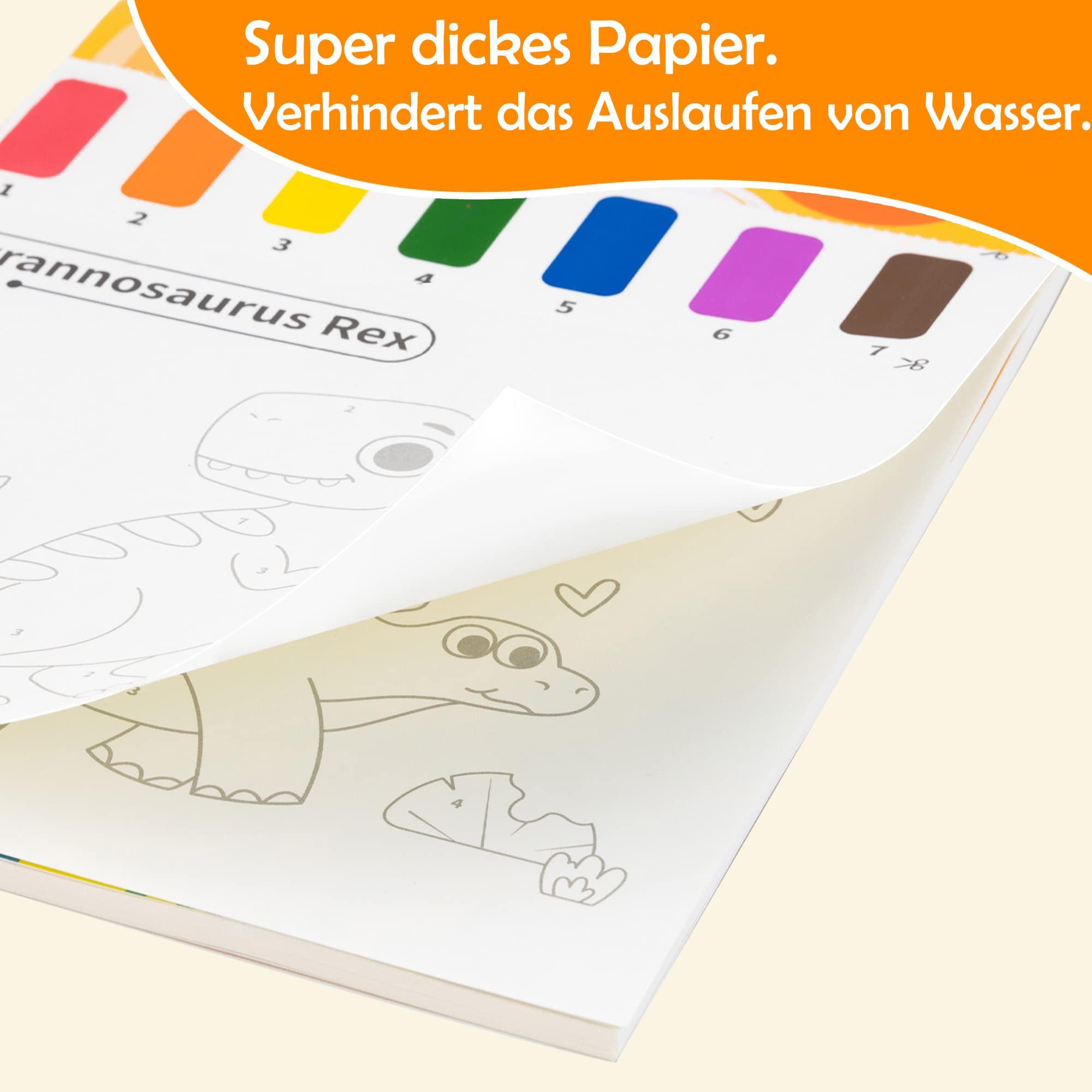 Activity-board  Malbuch mit Wasserfarben für Kleinkinder, Aquarellmalpapier für Kinder jeden Alters, Zauberbuch 