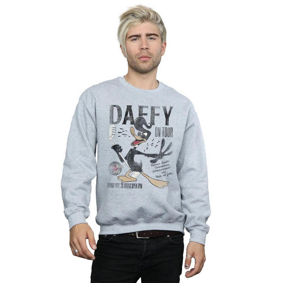 LOONEY TUNES Daffy Duck On Tour Rundhals-Sweatshirt  