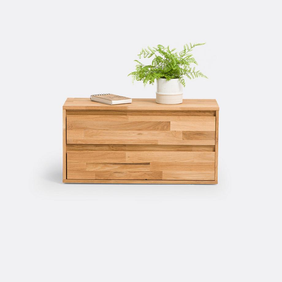 La Redoute Intérieurs Aufbewahrungsmodul mit 2 Schubladen Eiche und Buche Edgar  