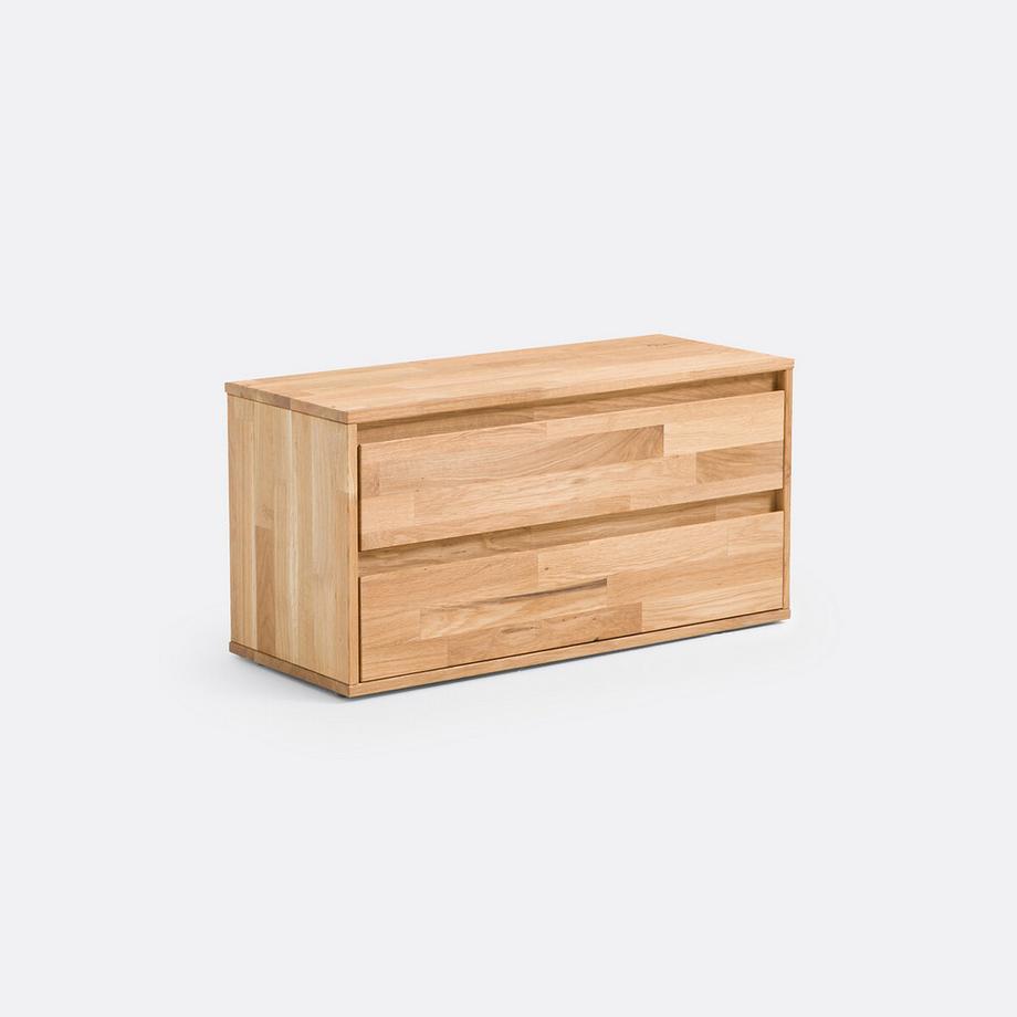 La Redoute Intérieurs Aufbewahrungsmodul mit 2 Schubladen Eiche und Buche Edgar  
