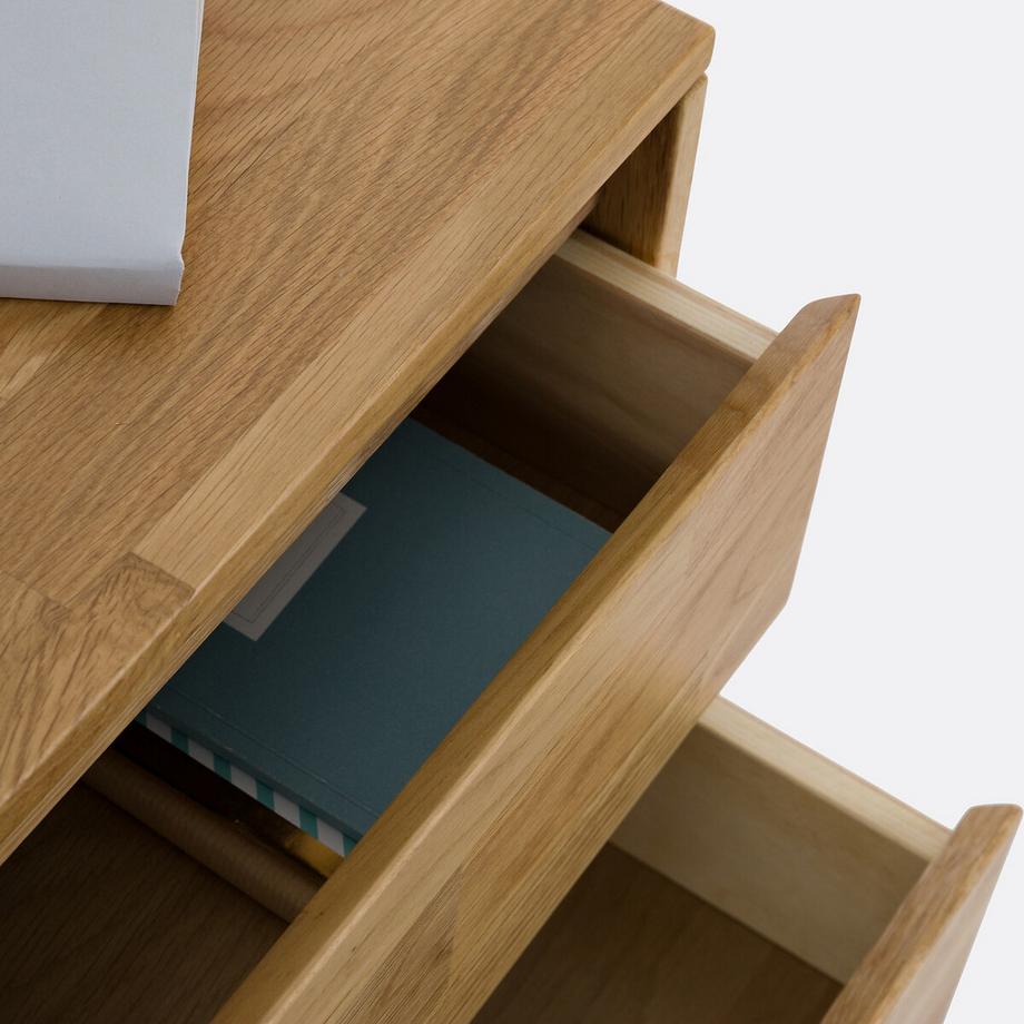 La Redoute Intérieurs Aufbewahrungsmodul mit 2 Schubladen Eiche und Buche Edgar  
