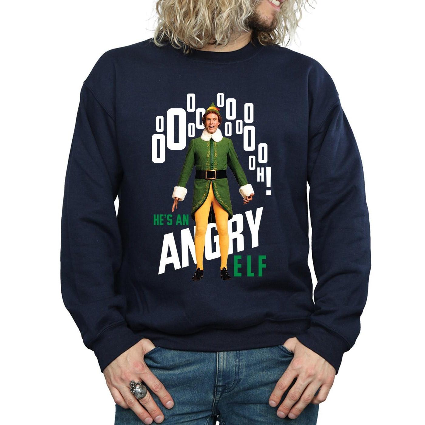 Elf Angry Print Sweatshirt  