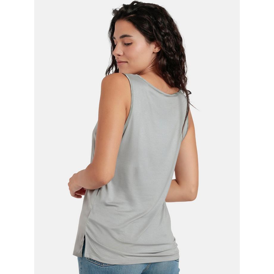 Admas Einfarbiges Tanktop Satin Lace  