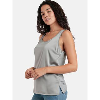 Admas Débardeur uni Satin Lace  