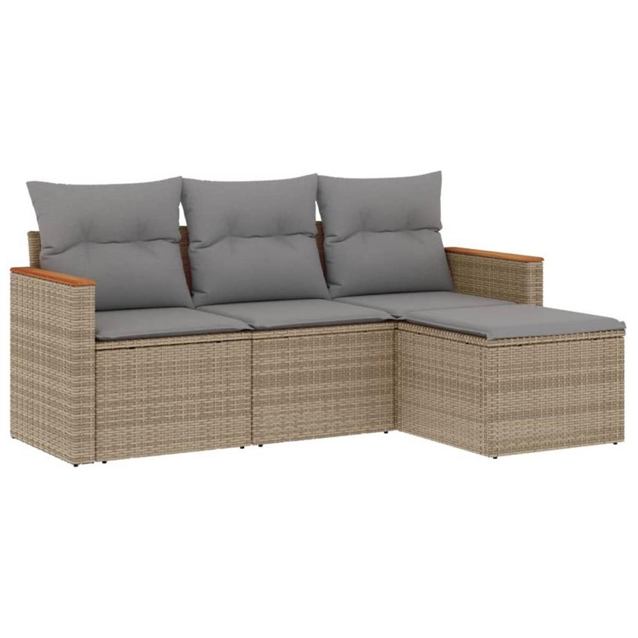 set divano da giardino Polirattan