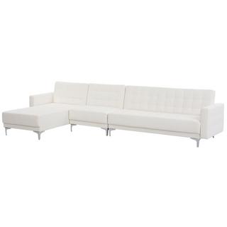 Beliani Ecksofa aus Kunstleder Modern ABERDEEN  