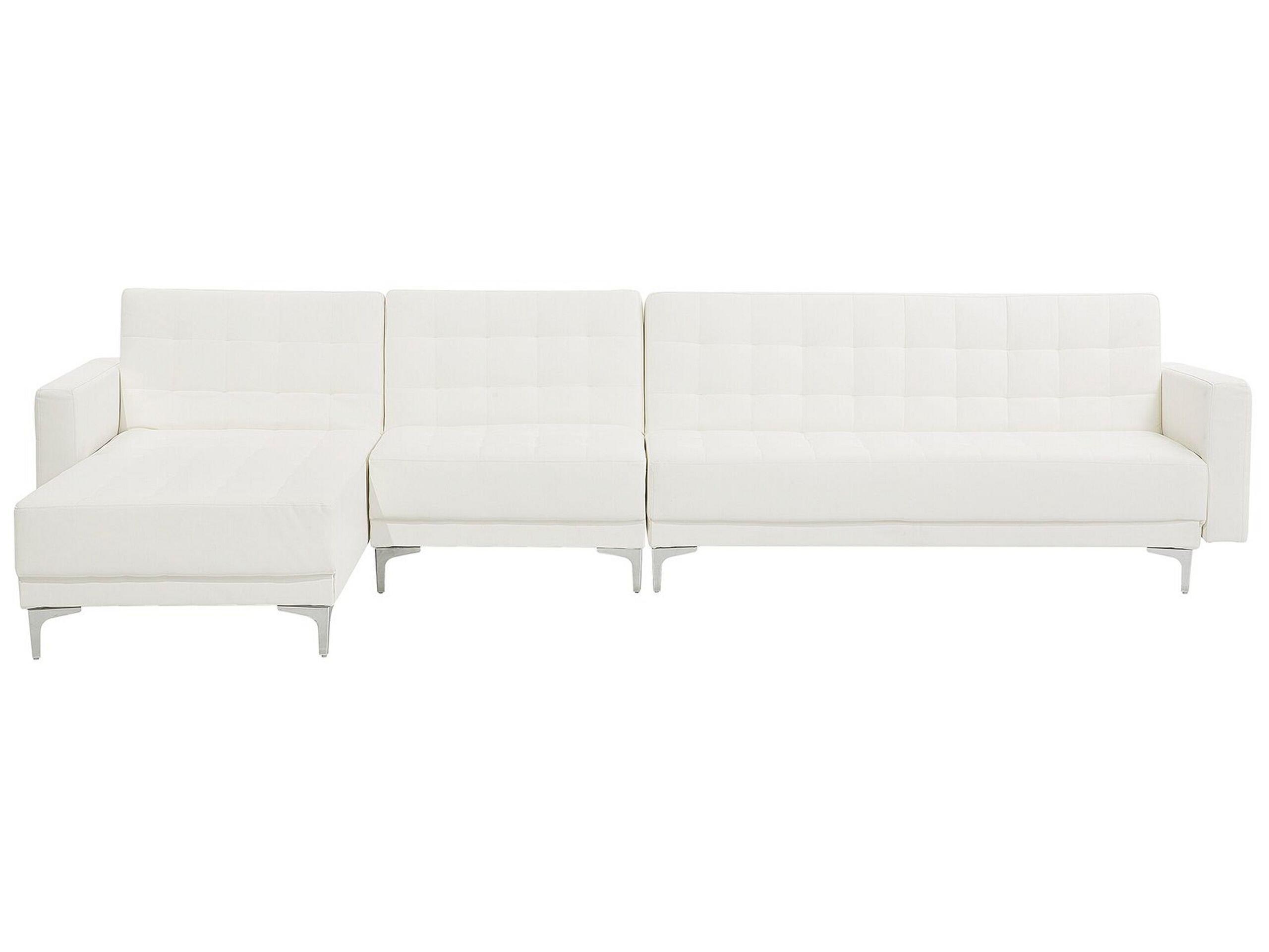 Beliani Ecksofa aus Kunstleder Modern ABERDEEN  