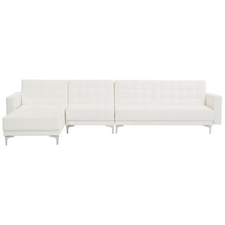 Beliani Ecksofa aus Kunstleder Modern ABERDEEN  