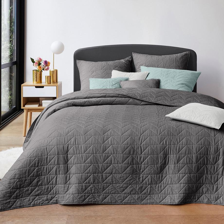 La Redoute Intérieurs Zig Zag Scenario Gesteppte Tagesdecke  