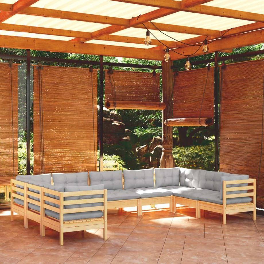 VidaXL Garten-lounge-set kiefernholz  