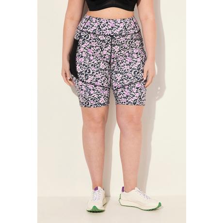 Ulla Popken Leggings Shorts schnelltrocknend Lochmuster Tasche  