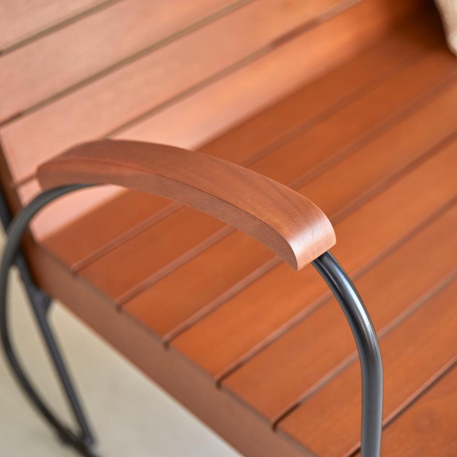 Tikamoon Banc en acacia massif 3 places Key Wood  