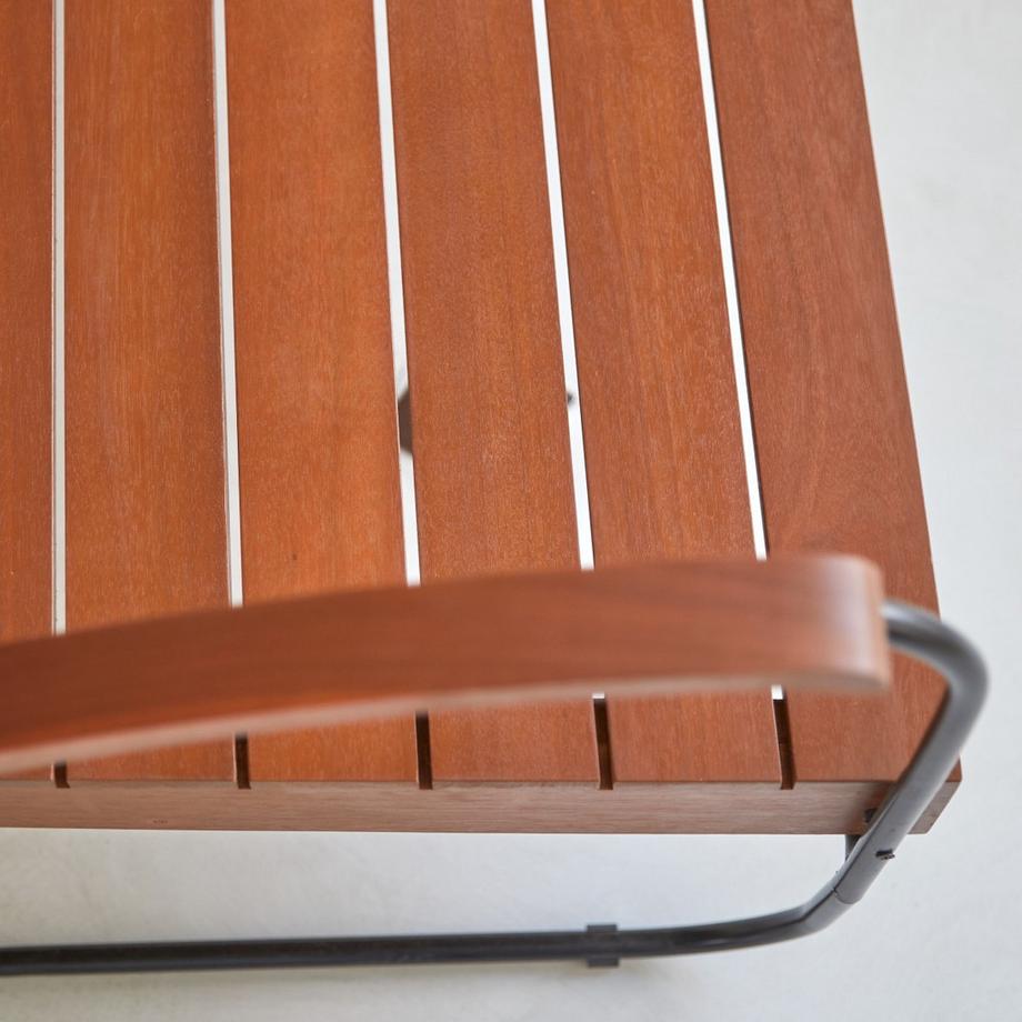 Tikamoon Banc en acacia massif 3 places Key Wood  