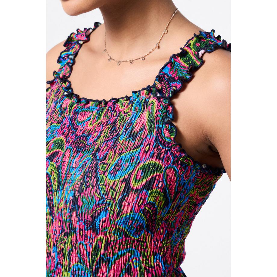Joe Browns Tuta in Jersey con Stampa Paisley e Top Smockato  