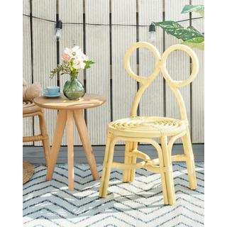 Beliani Kindersessel aus Rattan Boho MIRTIA  