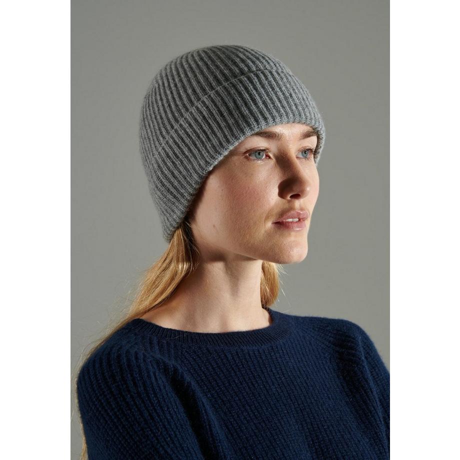 Studio Cashmere8 UNI 11 Mütze Englische Rippe 4 Fäden Kaschmir  