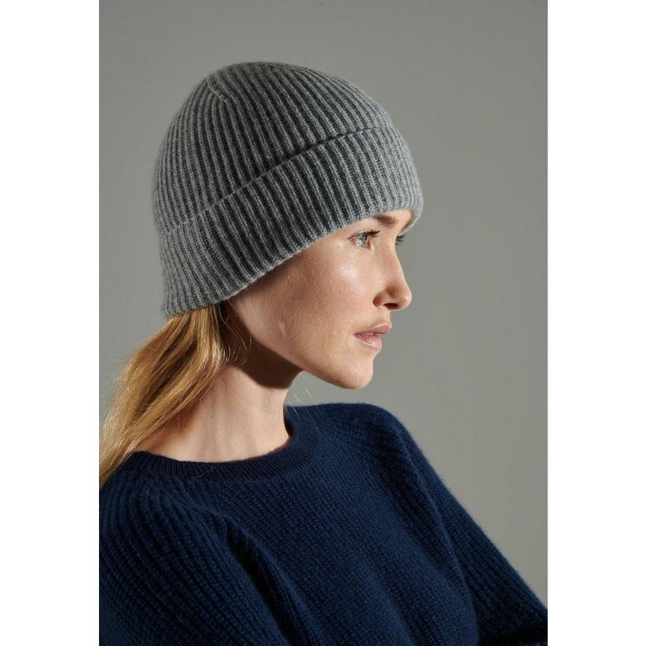 Studio Cashmere8 UNI 11 Mütze Englische Rippe 4 Fäden Kaschmir  
