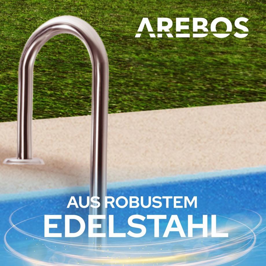 Arebos  Poolleiter 3 Stufen 