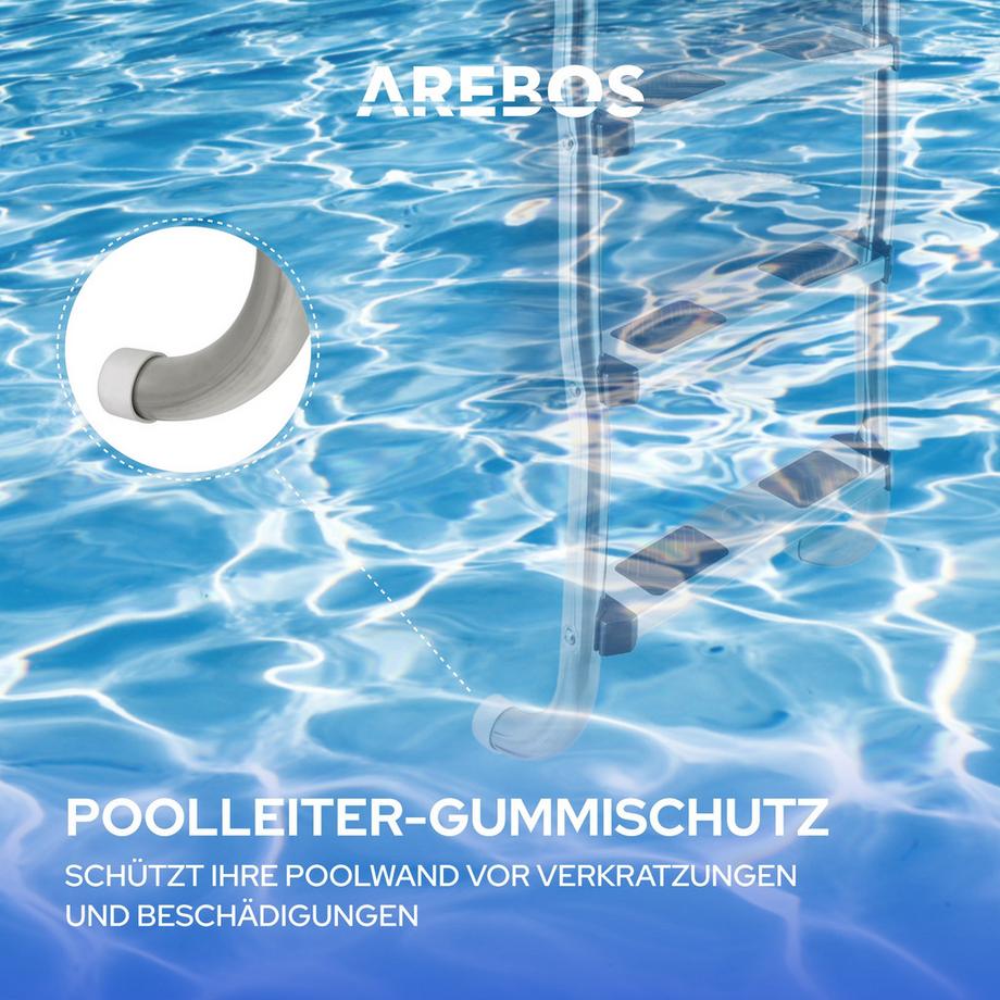 Arebos  Poolleiter 3 Stufen 