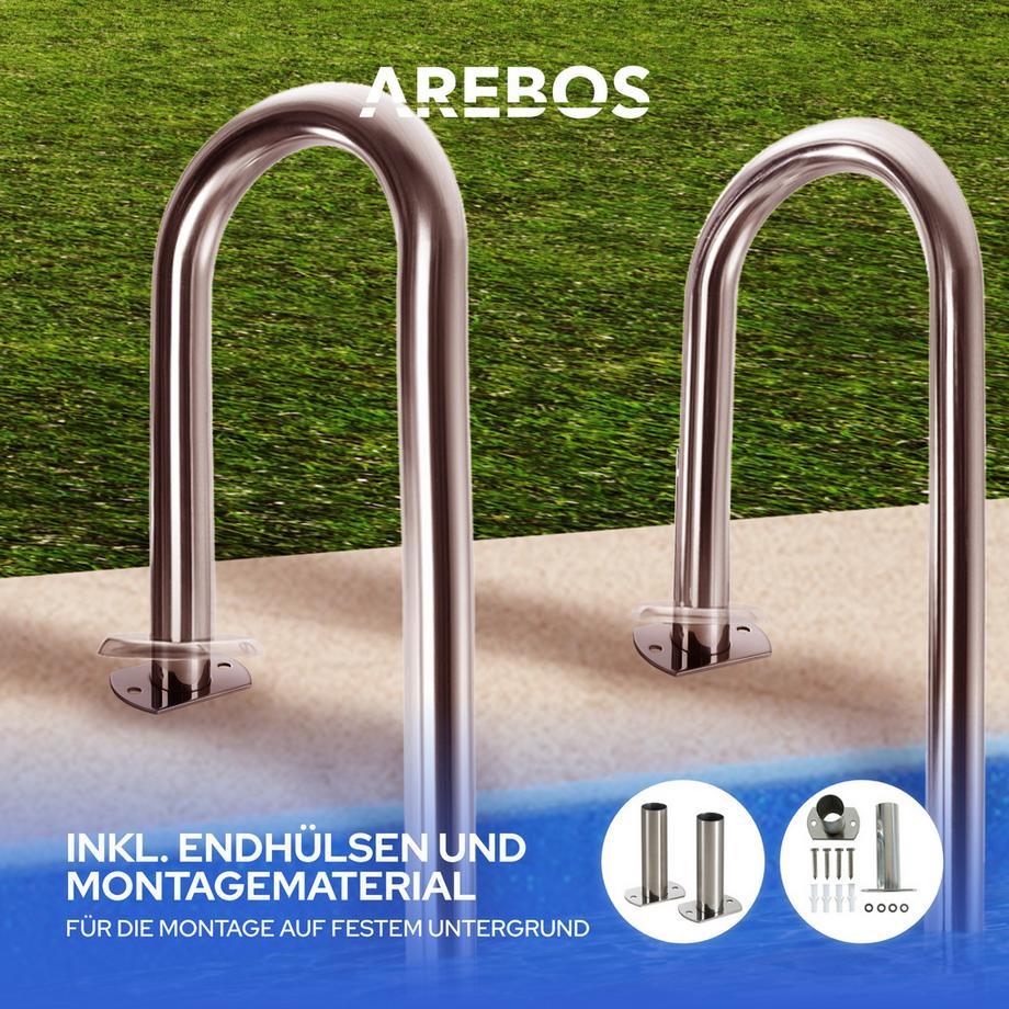 Arebos  Poolleiter 3 Stufen 