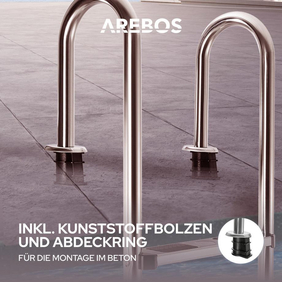 Arebos  Poolleiter 3 Stufen 