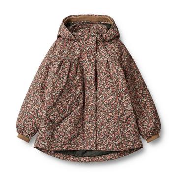 Mädchen Winterjacke Mimmi raven wild flowers