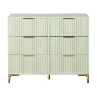 Beliani Commode à 6 tiroirs en MDF Moderne WALCOTT  