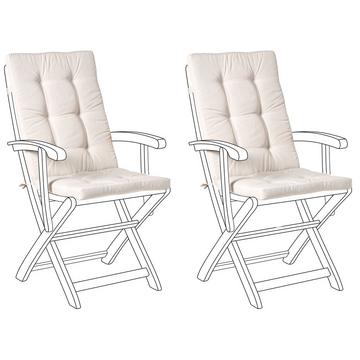 Set di 2 cuscini Schiena/Seduta en Poliestere Moderno MAUI PREMIUM