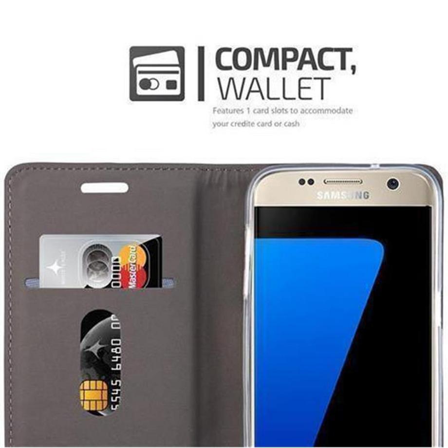Cadorabo  Hülle für Samsung Galaxy S7 Magnetverschluss, Kartenfach 